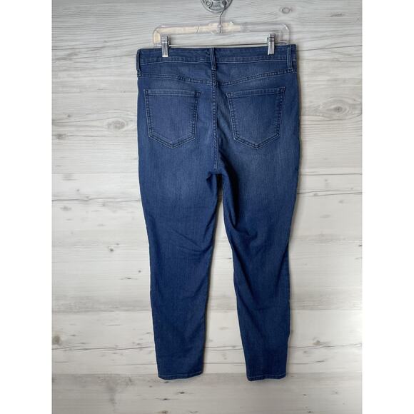 Old Navy Jeans Womens 12 Blue Super Skinny Medium Wash Stretch Denim Pockets - Picture 7 of 13